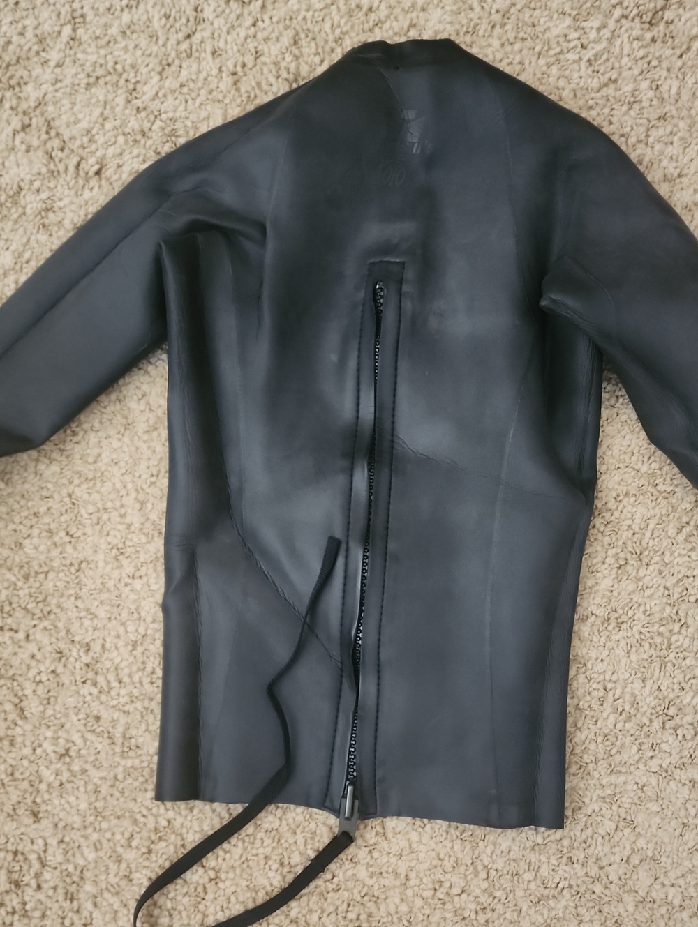 WET SUIT women's 2 Piece Black Neoprene Back-Zip Wetsuit